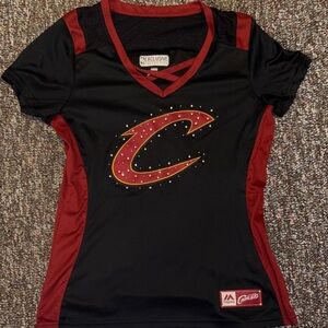 Majestic Black and Red Women's Jersey